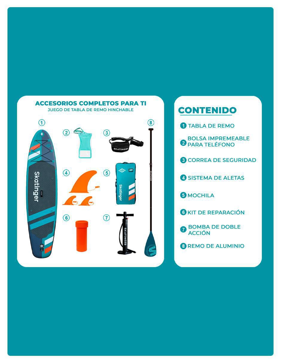 Tabla surf paddle jade adulto 2
