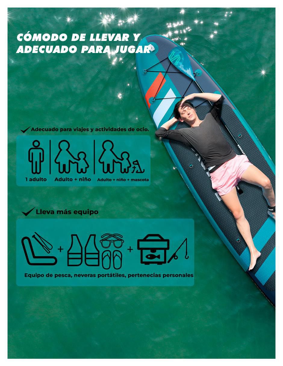 Tabla surf paddle jade adulto 5