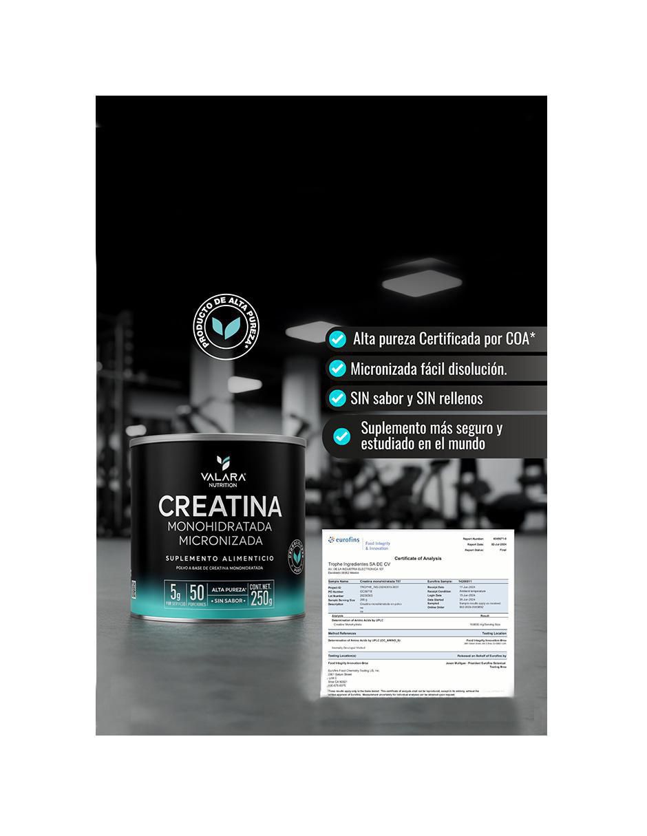 Creatina monohidratada micronizada 250 g 4