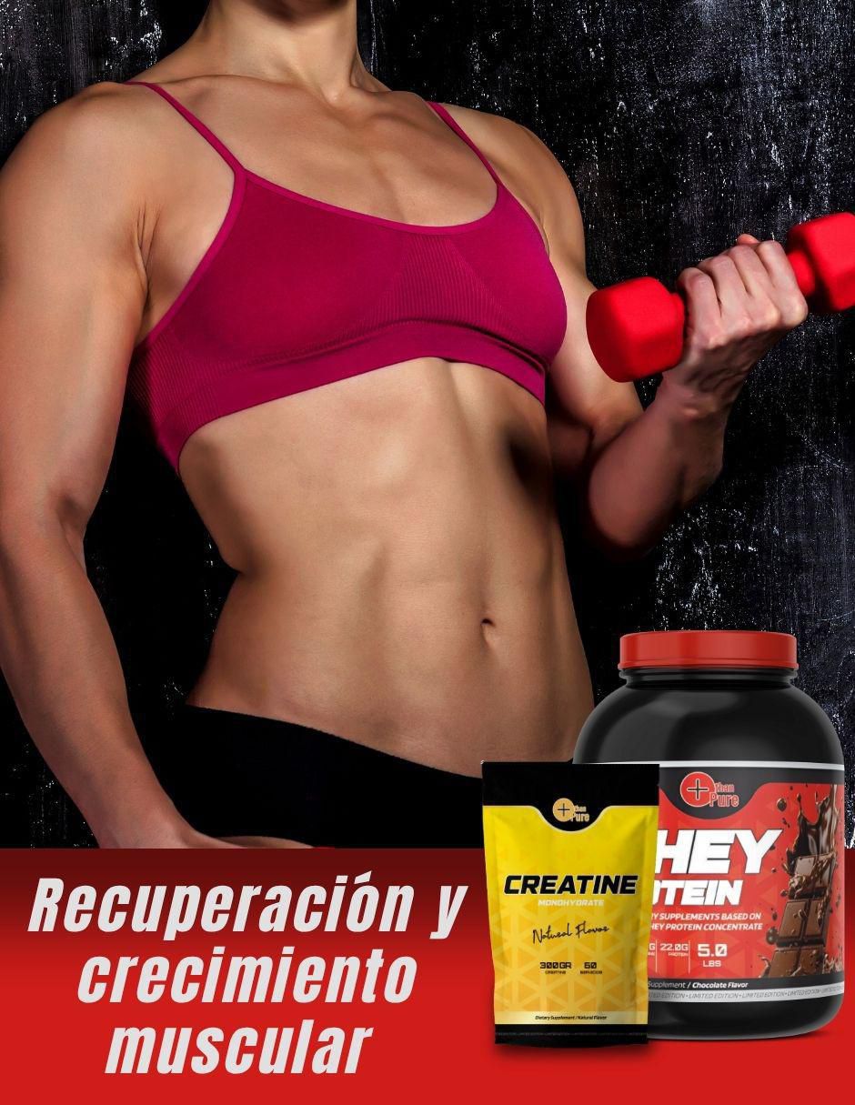 Kit de suplementos alimenticios Whey Protein + Creatina Monohidratada 3