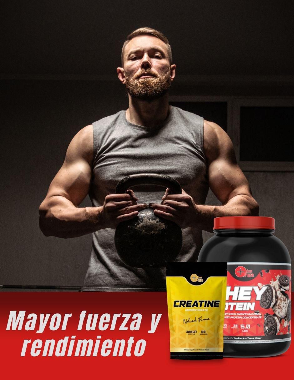 Kit de suplementos alimenticios Whey Protein + Creatina Monohidratada 2