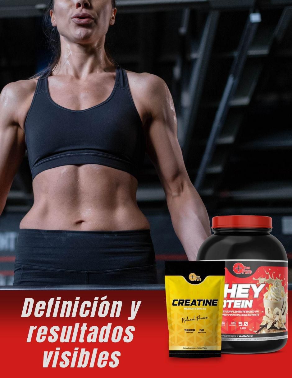 Kit de suplementos alimenticios Whey Protein + Creatina Monohidratada 4