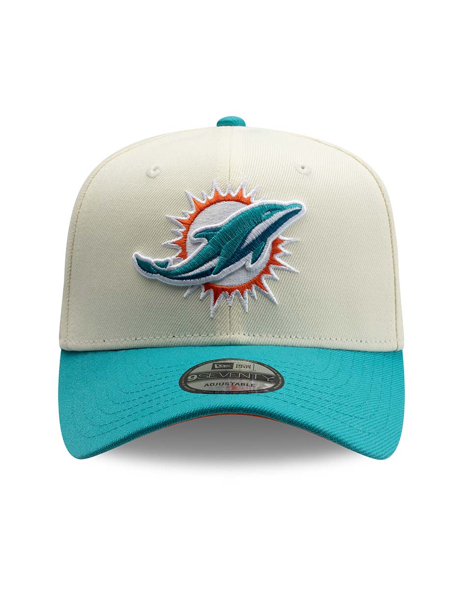 Gorra visera curva snapback para fútbol americano Sponge Bob NFL Miami Dolphins unisex 4