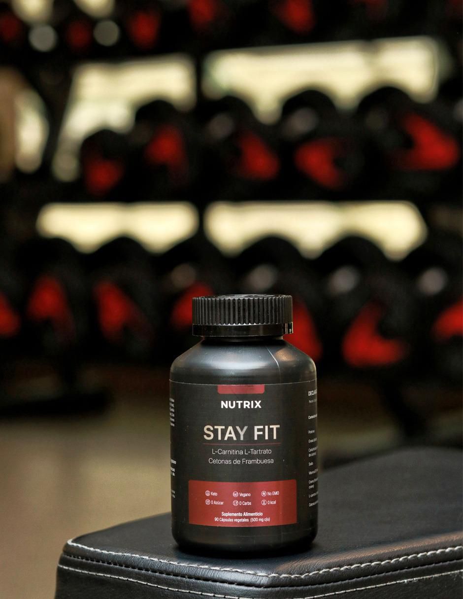 Stay fit con carnitina, vitaminas sabor natural de 90 cápsulas 3