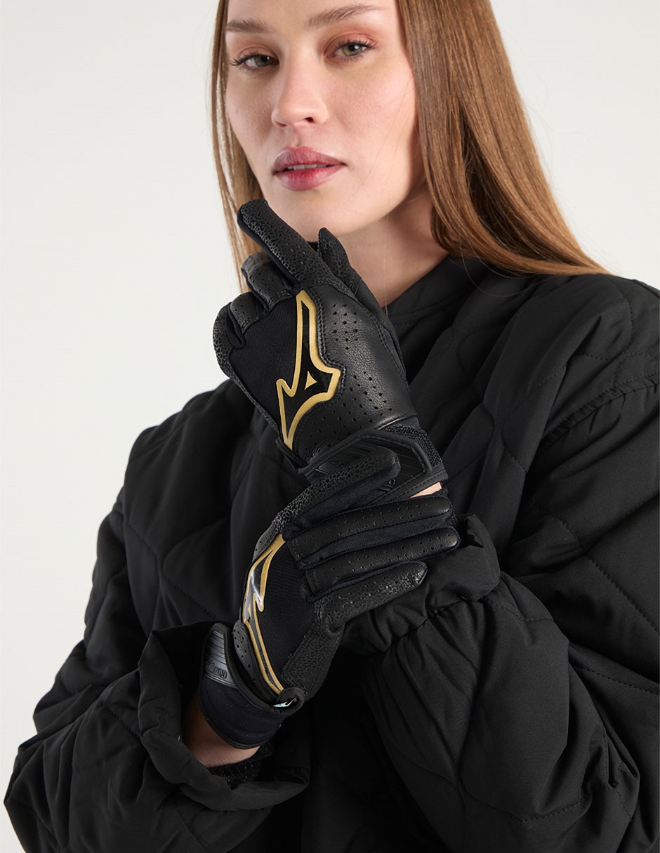 GUANTES MIZUNO PIEL, M, NEGRO