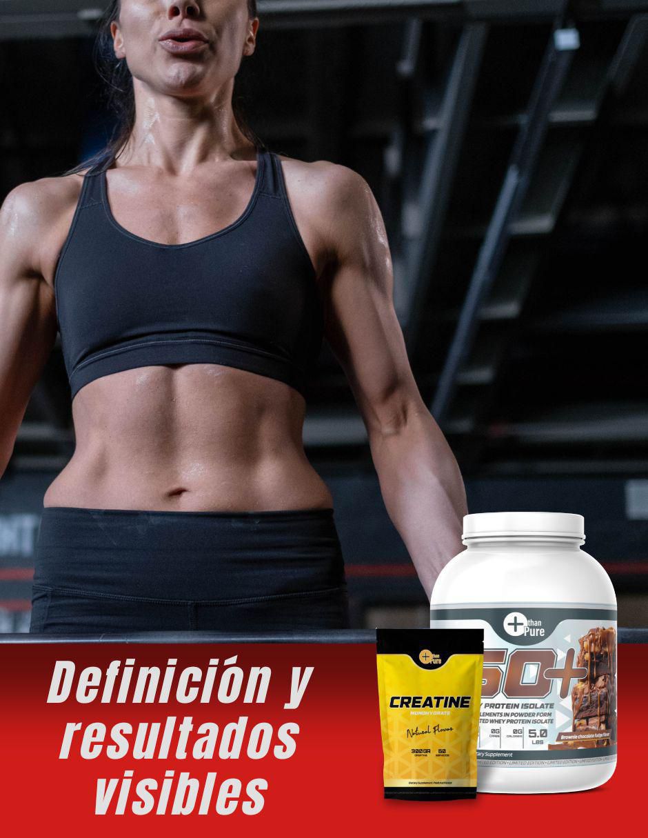 Kit de suplementación con proteína whey y creatina monohidratada sabor chocolate de 2.2 kg 4