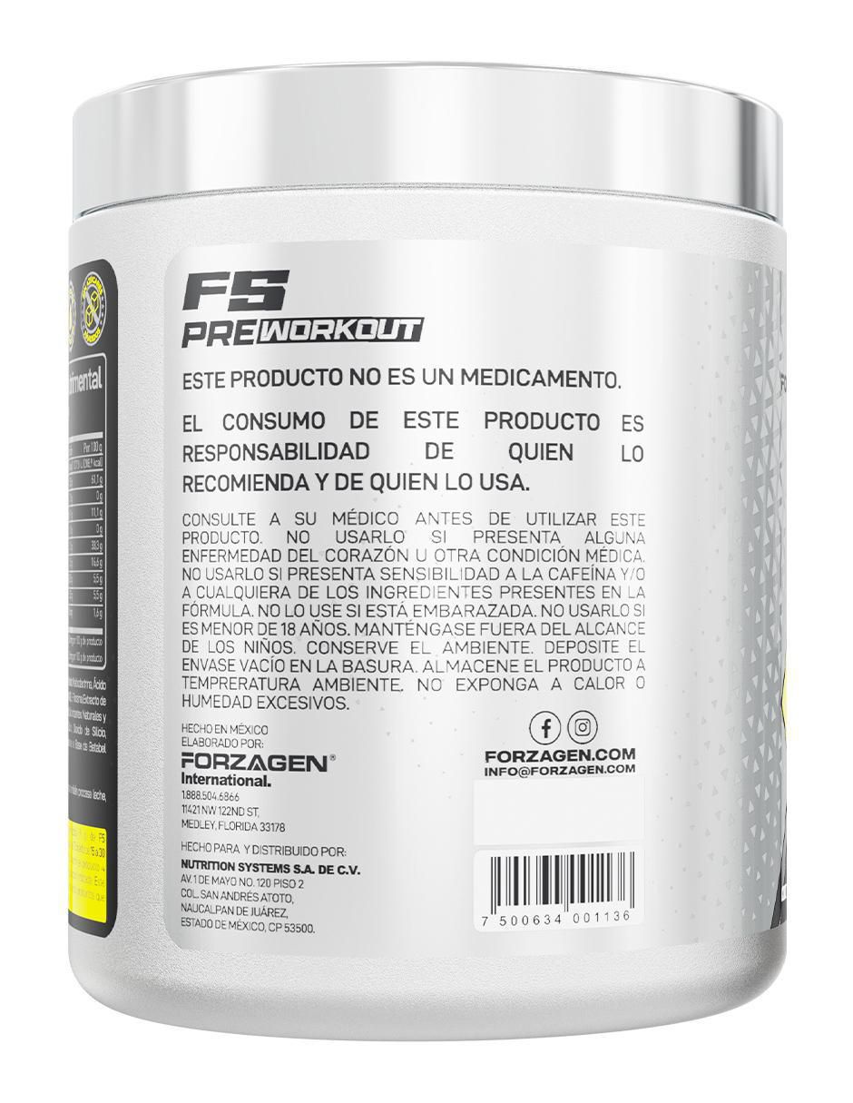 Pre-entreno F5 con cafeína sabor sandia de 315 g 3