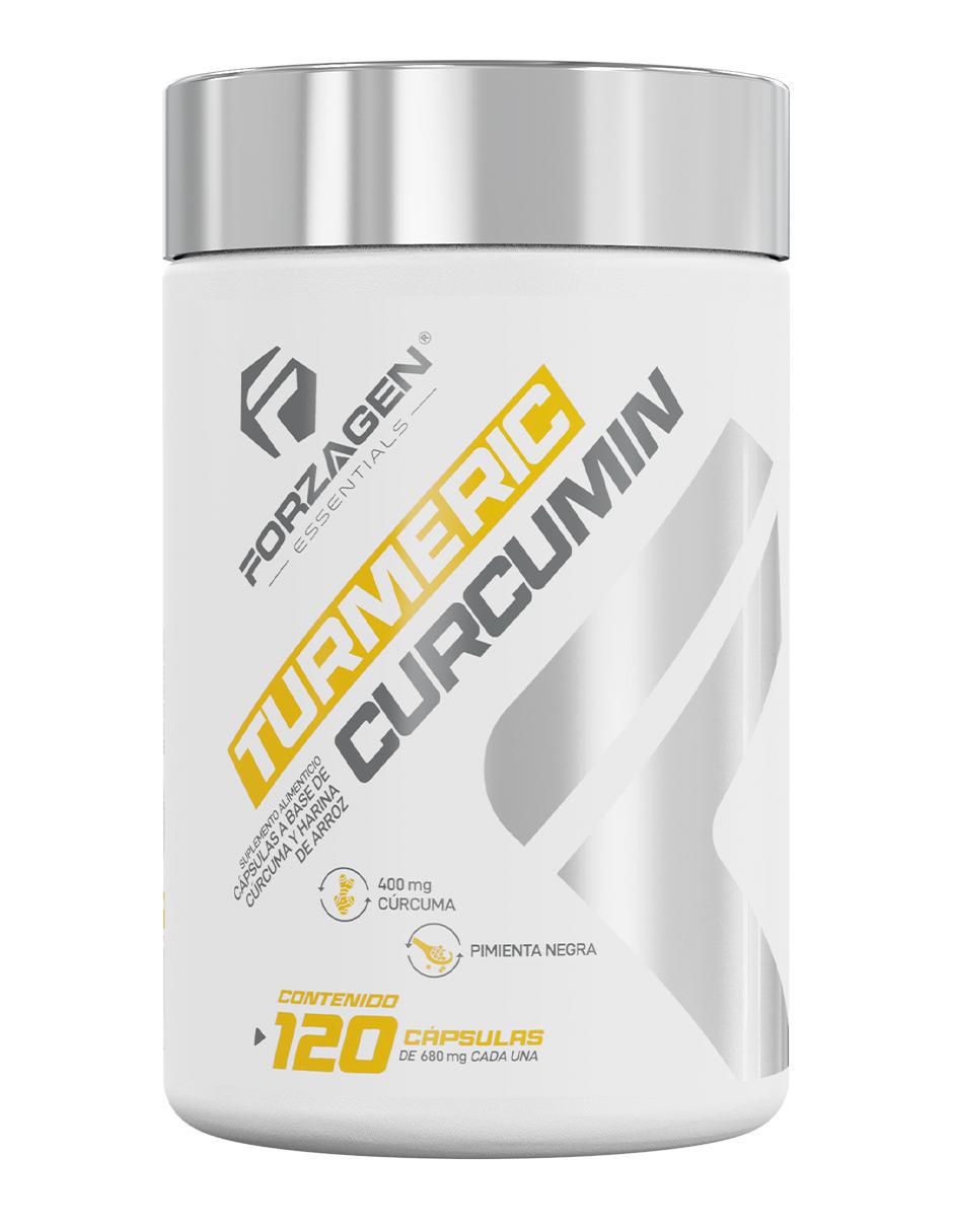 Turmeric Curcumin con cúrcuma sin sabor de 120 cápsulas