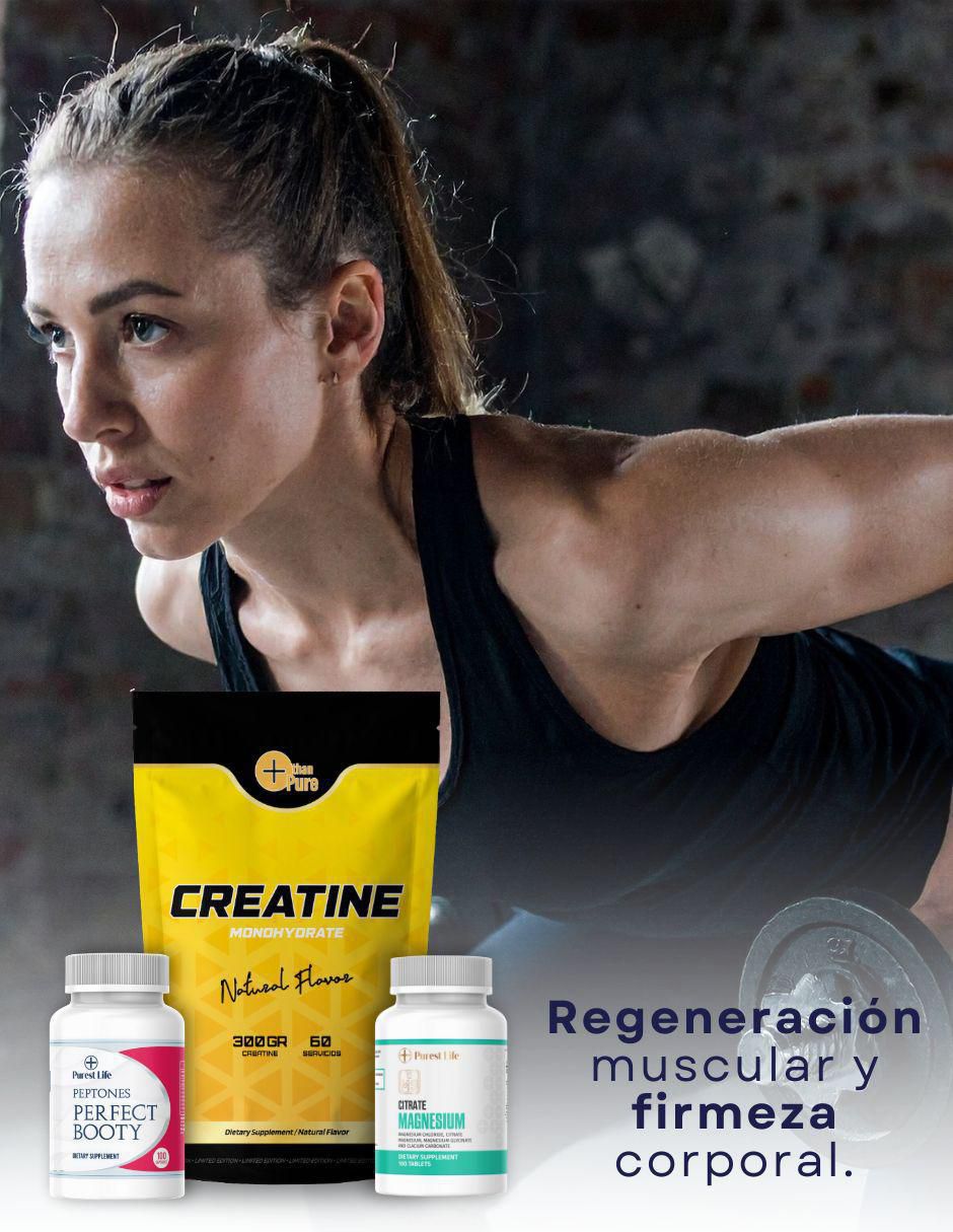 Kit de suplementos alimenticios Creatina + Peptonas + Magnesio 7