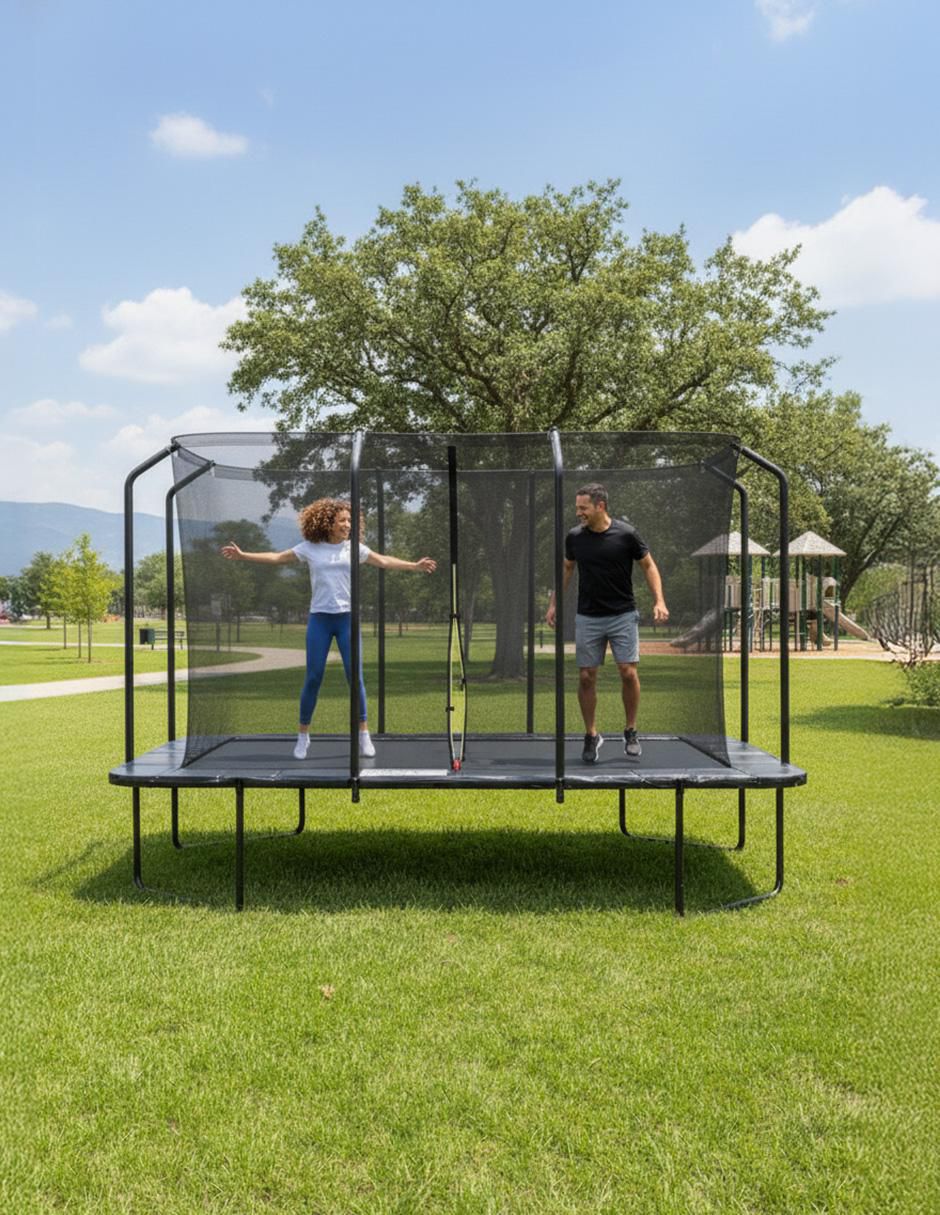 Trampolín Skyzone Diseño Rectangular con Red Envolvente 5