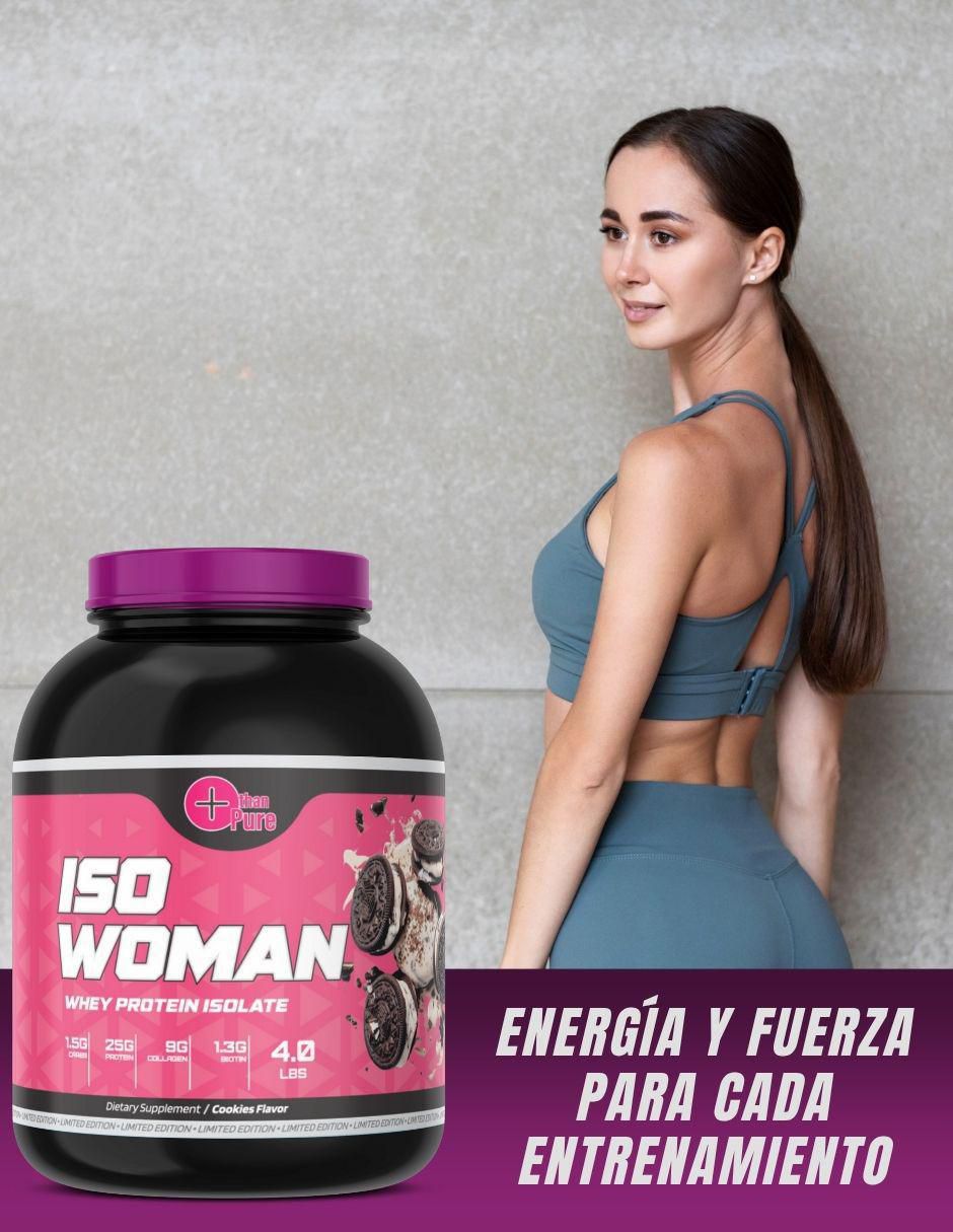 Iso Woman con colageno sabor galleta de 1.8 kg 4