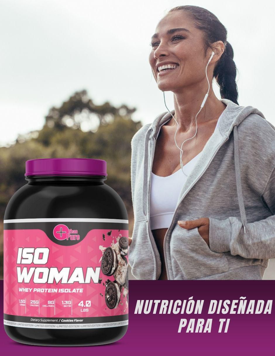 Iso Woman con colageno sabor galleta de 1.8 kg 5