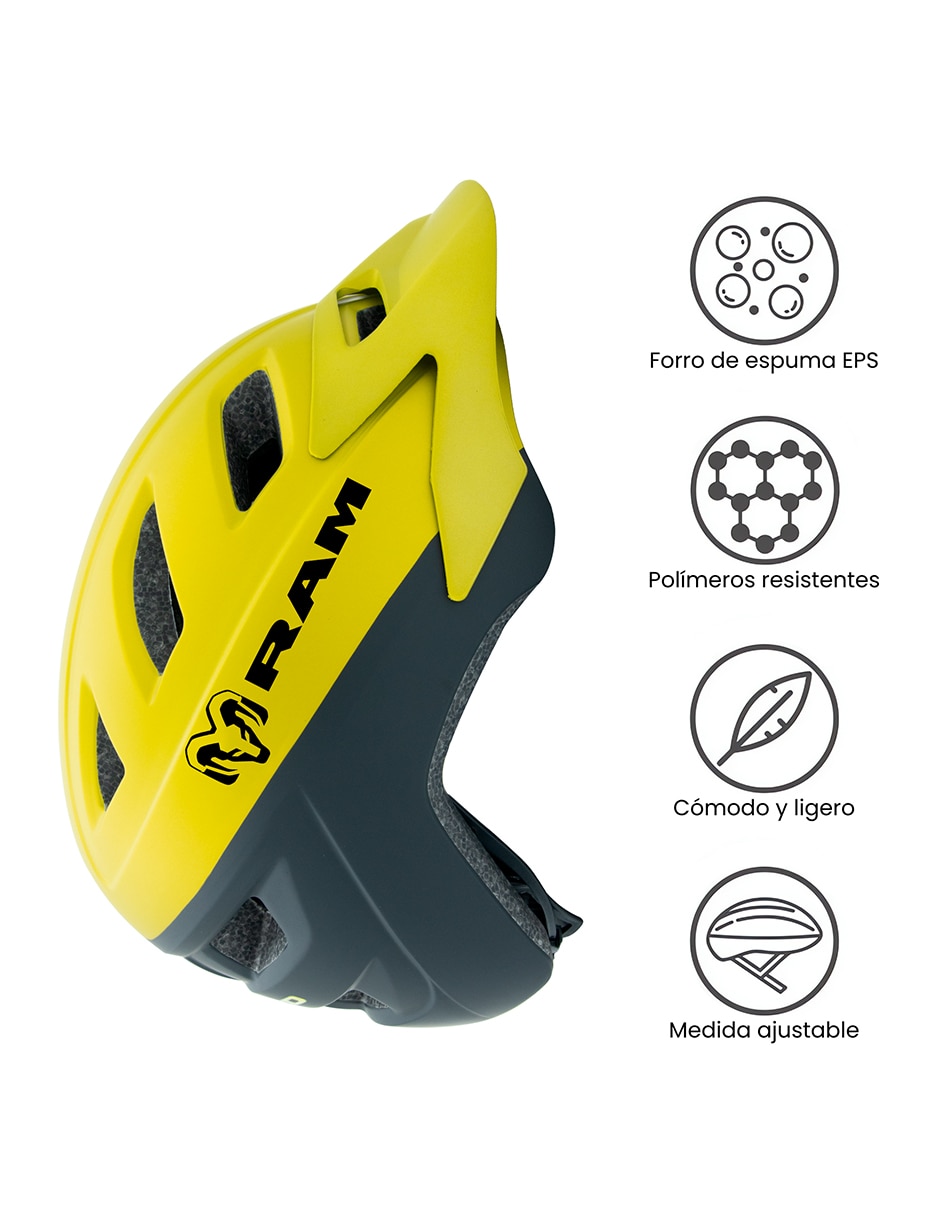 CASCO RAM Material: PC+EP, G, AMARILLO