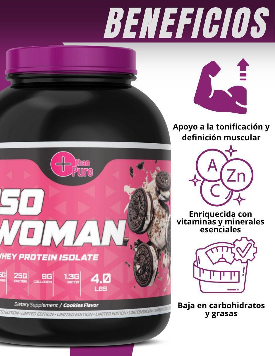 Kit de suplementos alimenticios Proteina Iso Woman + Creatine 2