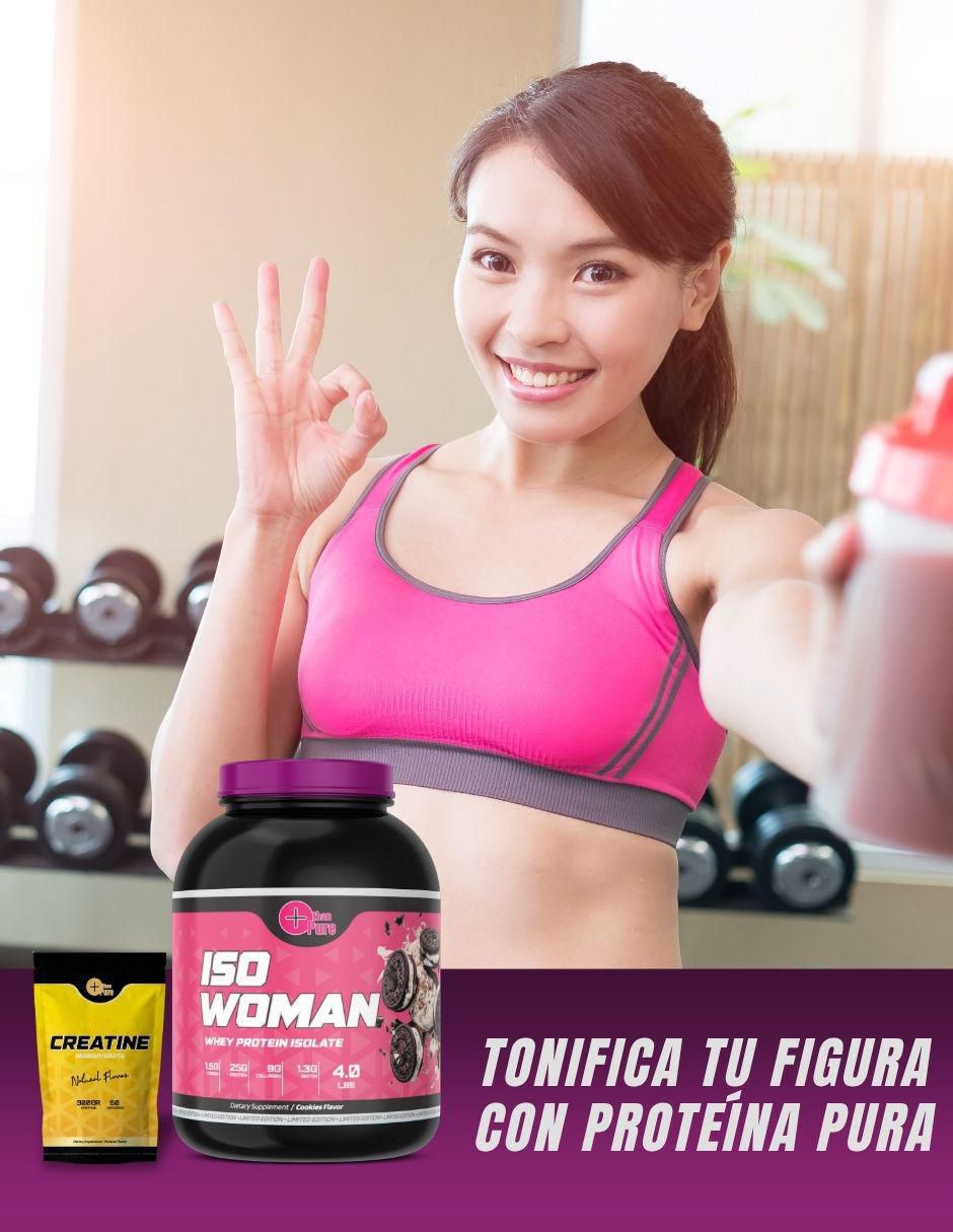 Kit de suplementos alimenticios Proteina Iso Woman + Creatine 6