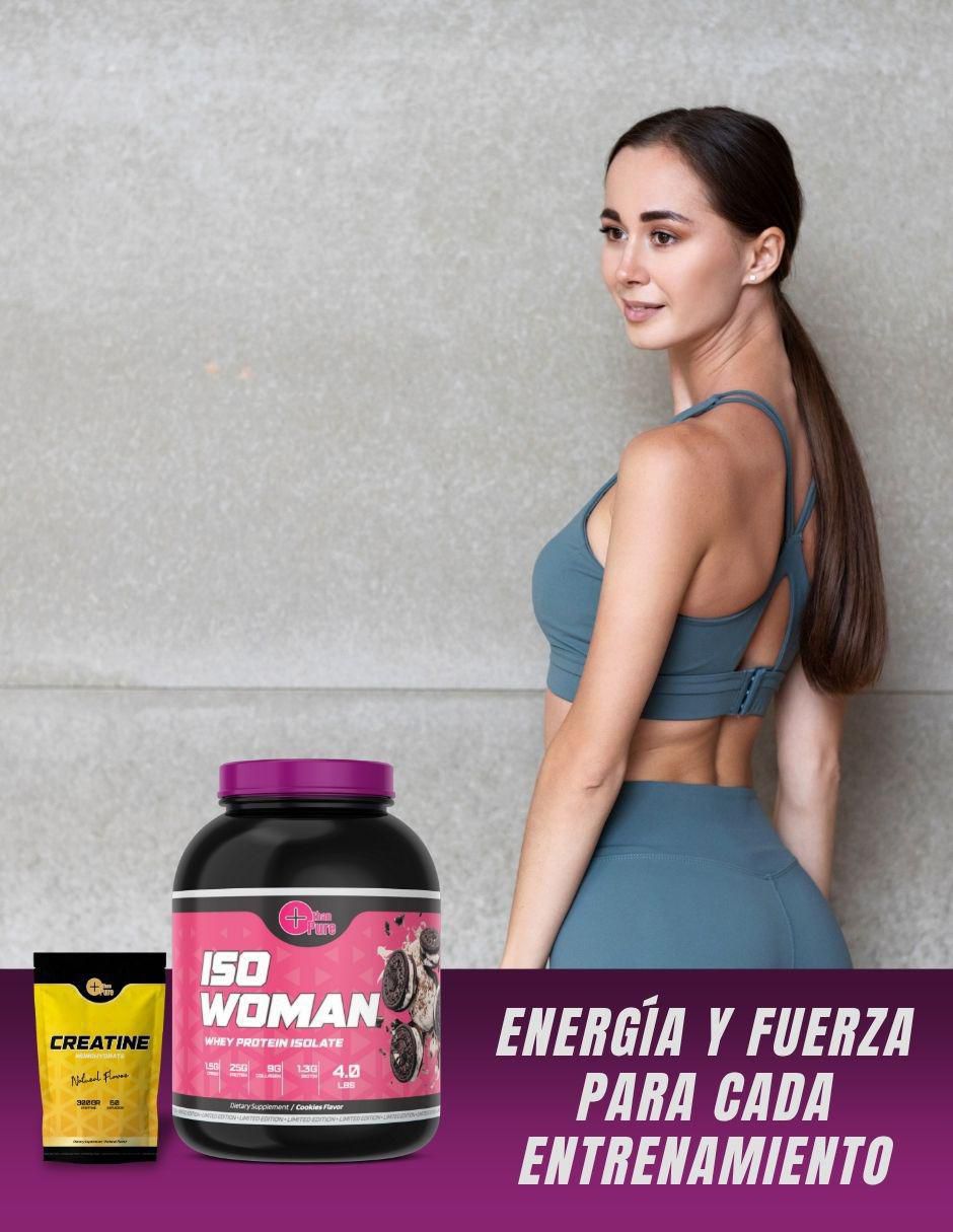 Kit de suplementos alimenticios Proteina Iso Woman + Creatine 7