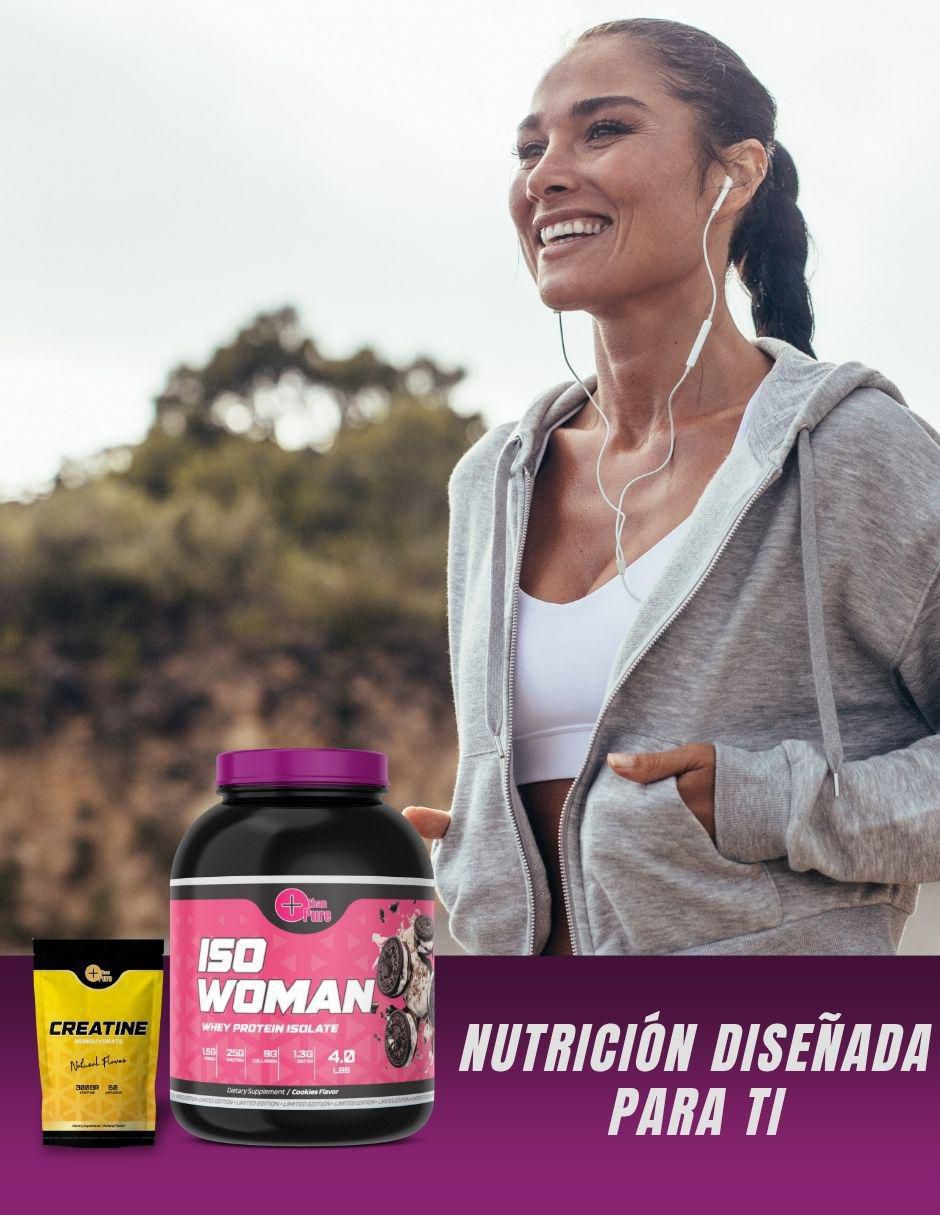 Kit de suplementos alimenticios Proteina Iso Woman + Creatine 8
