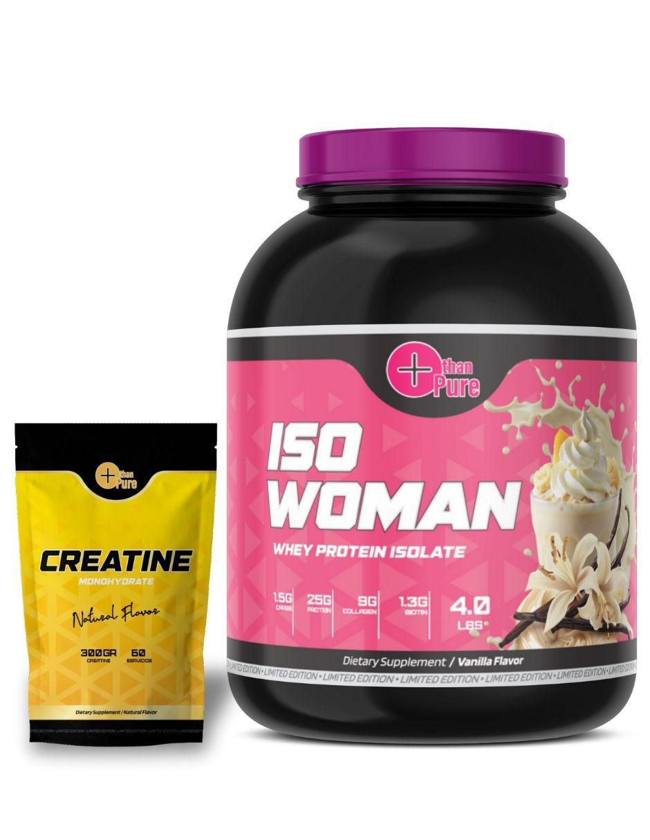 Kit de suplementos alimenticios Proteina ISO Woman + Creatine