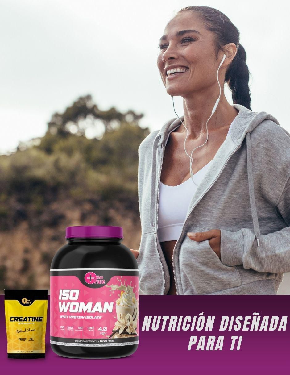 Kit de suplementos alimenticios Proteina ISO Woman + Creatine 8