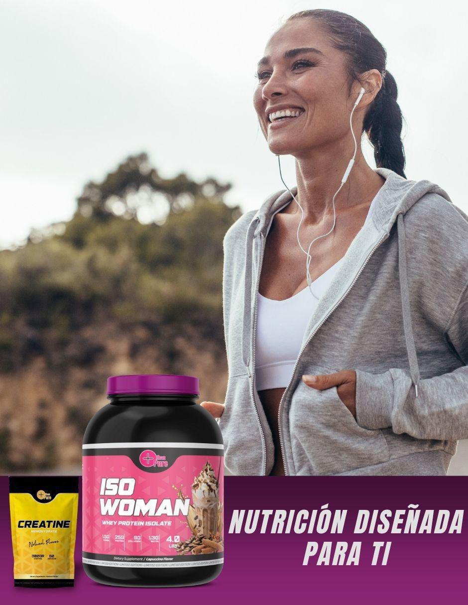 Kit de suplementos alimenticios Proteina ISO Woman + Creatine 8