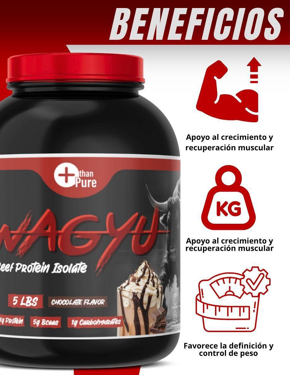 Aislado de proteína de carne de res con proteína sabor chocolate de 2.2 kg 2