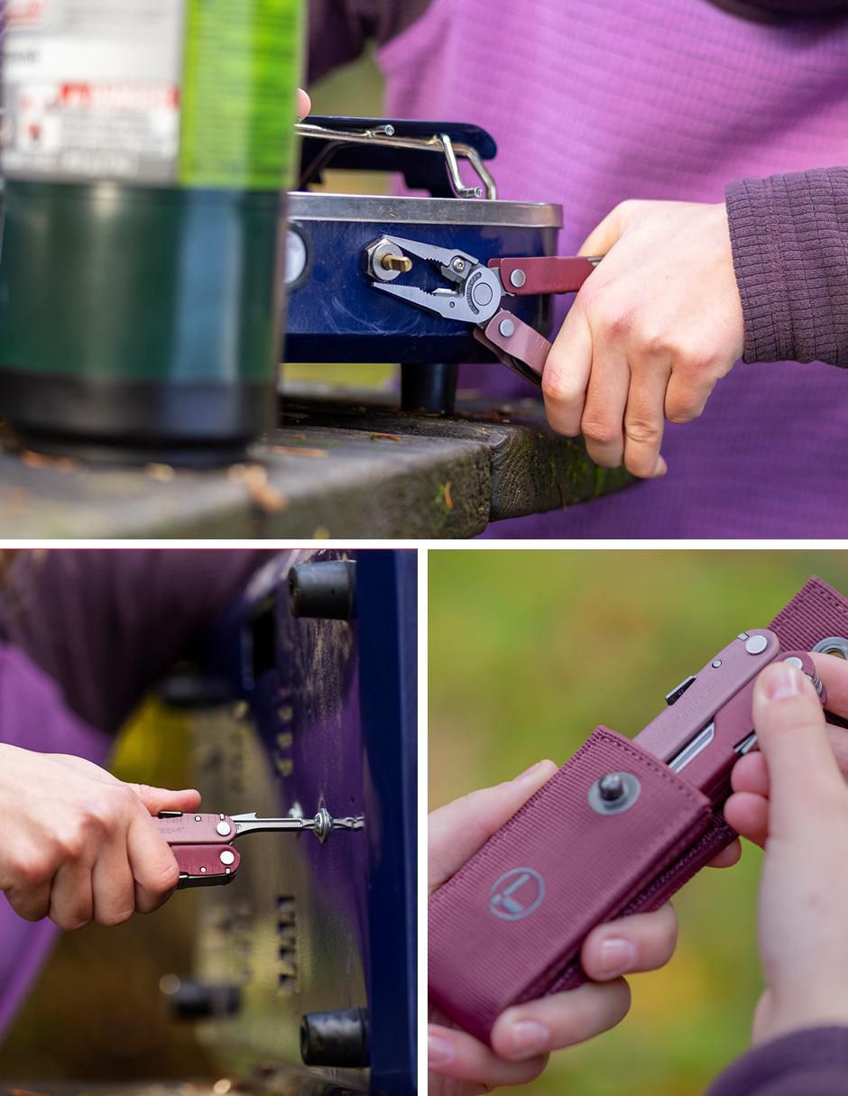 "navaja" leatherman rebar roja