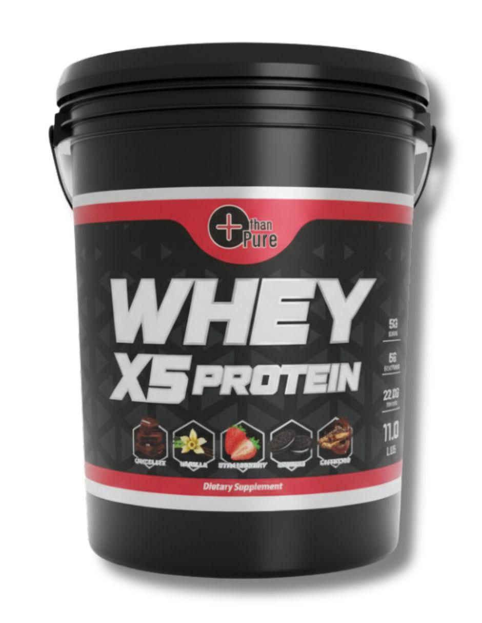 Whey X5 con proteína de suero de leche sabor natural de 5 kg