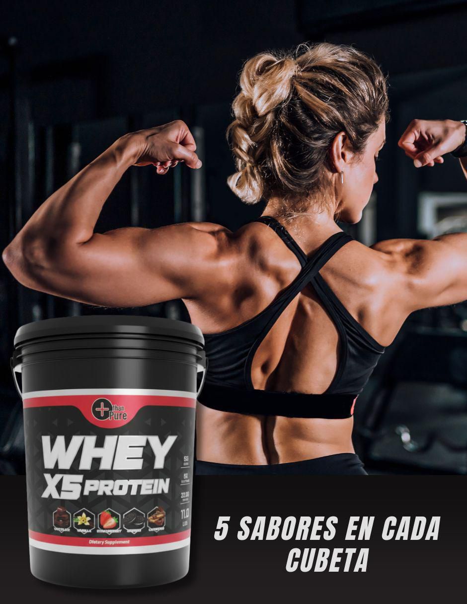 Whey X5 con proteína de suero de leche sabor natural de 5 kg 2