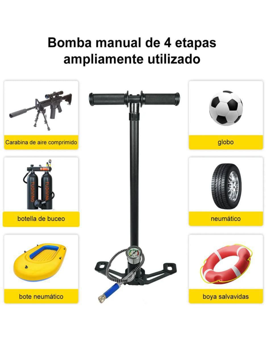 Bomba de aire manual para fútbol 2