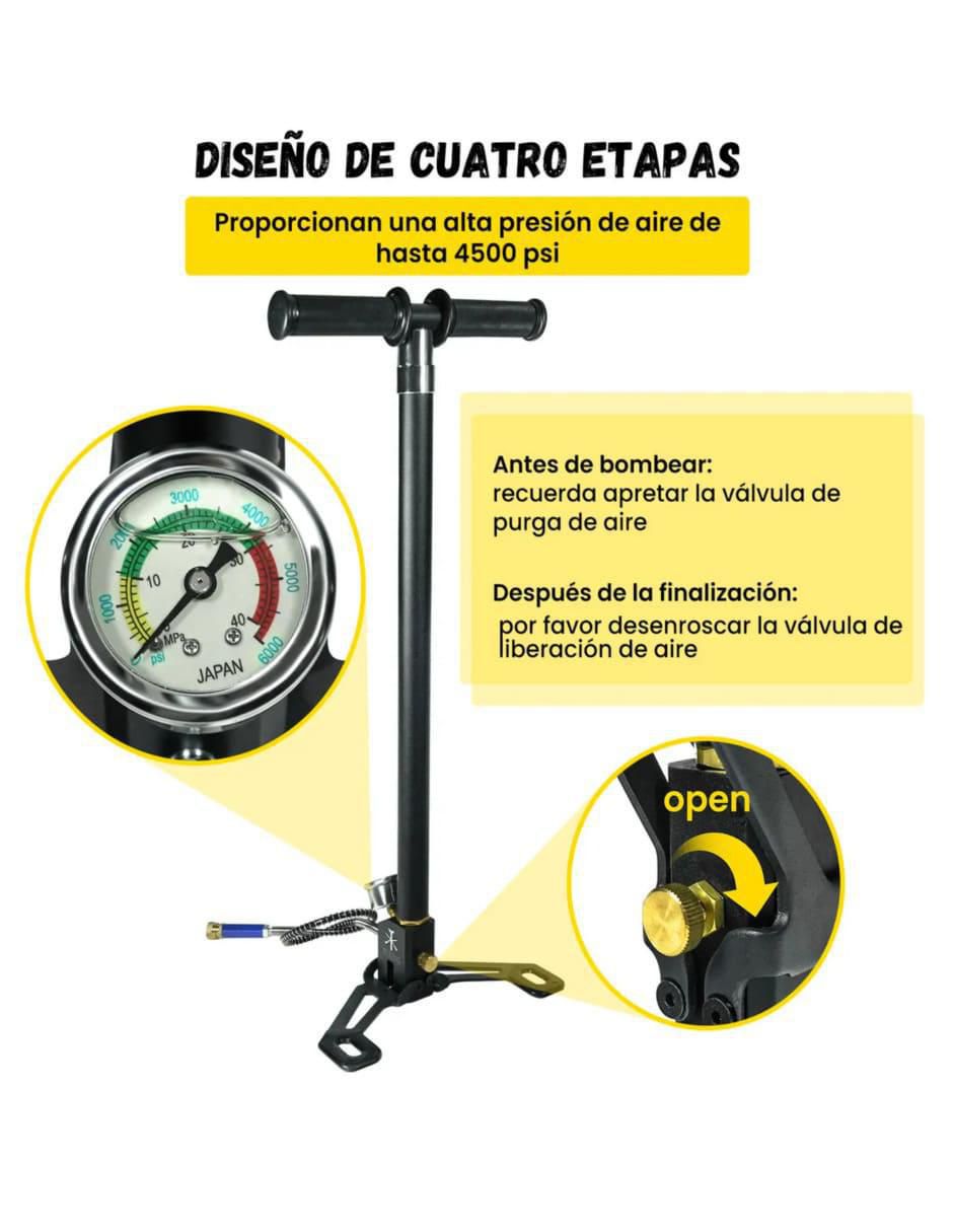 Bomba de aire manual para fútbol 4