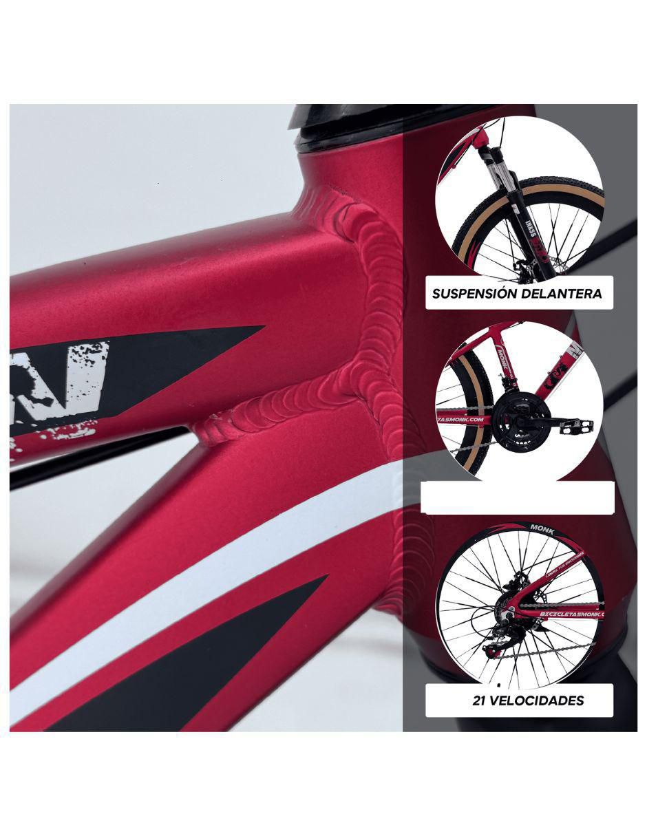 Bicicleta de montaña rodada 26 Inxss unisex 3