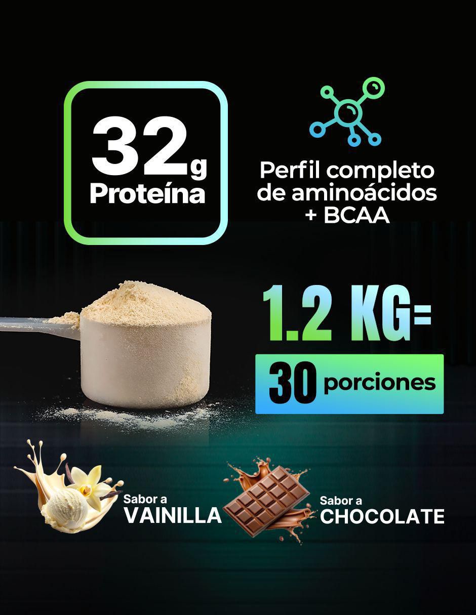 Proteína vegana sabor vainilla de 1.2 kg 2