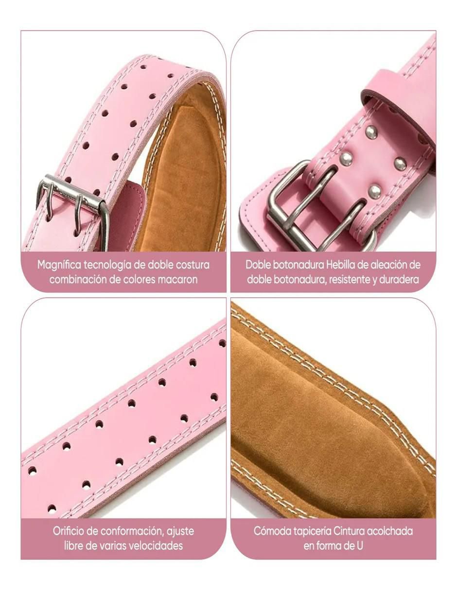 Faja Faja Cinturon Pesas Rosa 3