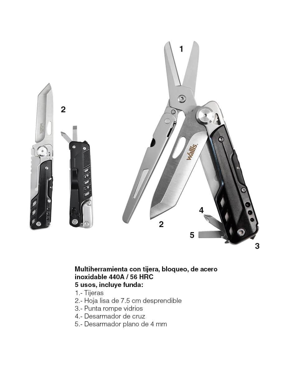 Multiherramienta plegable de 5 usos 7