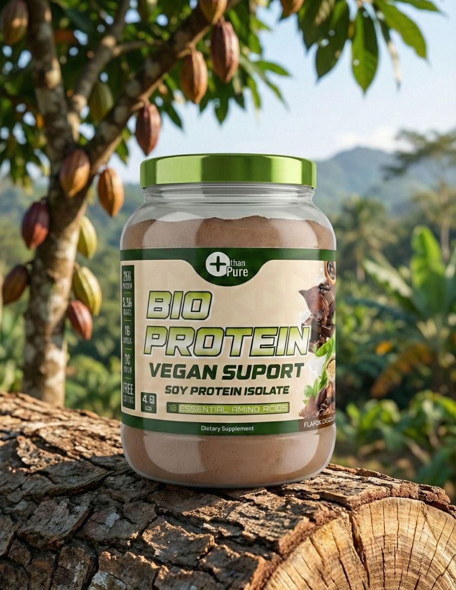 Bio protein vegana con proteína de soya con aminoácidos sabor chocolate de 1.8 kg 2