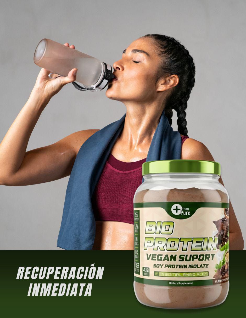 Bio protein vegana con proteína de soya con aminoácidos sabor chocolate de 1.8 kg 4