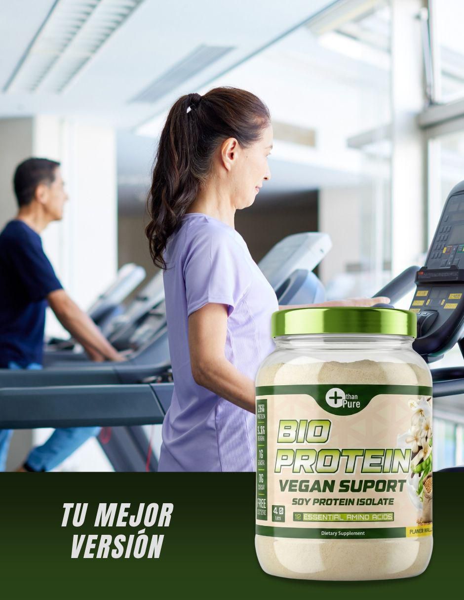 Bio protein vegana con proteína de soya con aminoácidos sabor vainilla de 1.8 kg 6