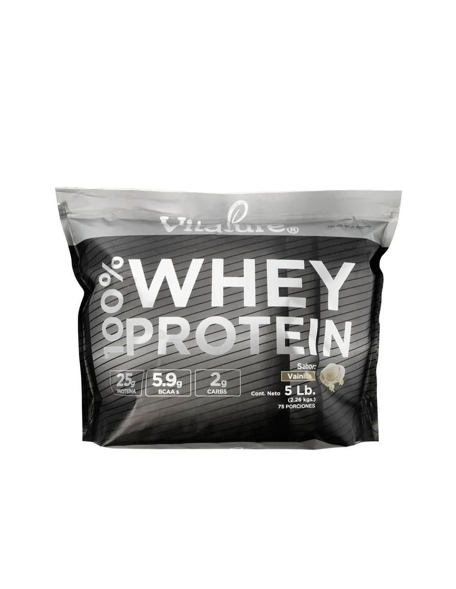 Kit de suplementos alimenticios Whey protein 2.26 kg vainilla + sobres creatina 5