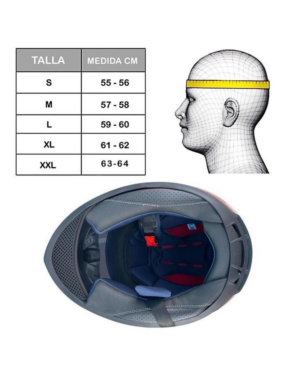 Casco cerrado para motocicleta deportiva unisex 2