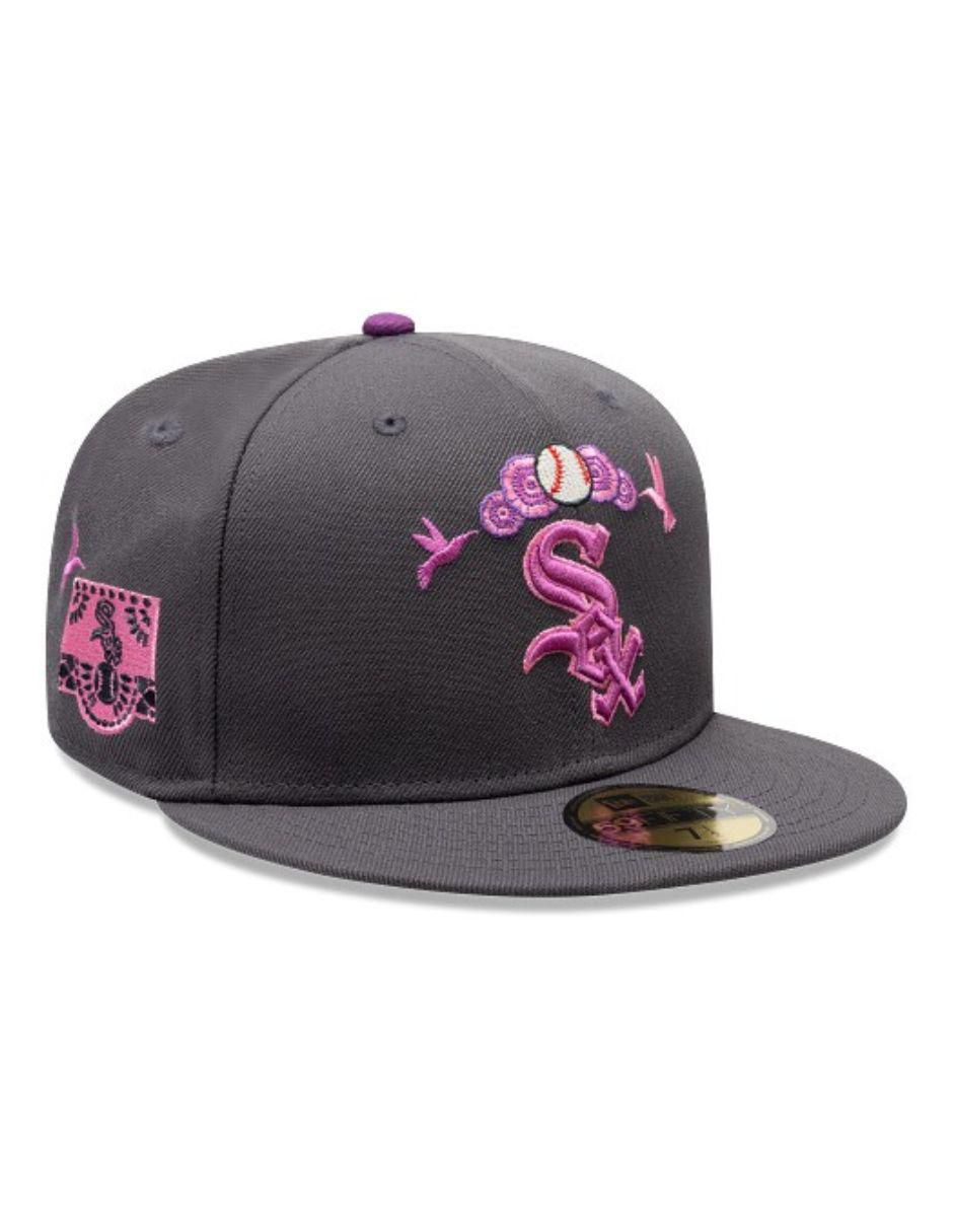 Gorra visera plana cerrada para Béisbol Día de Muertos Chicago White Sox unisex 3