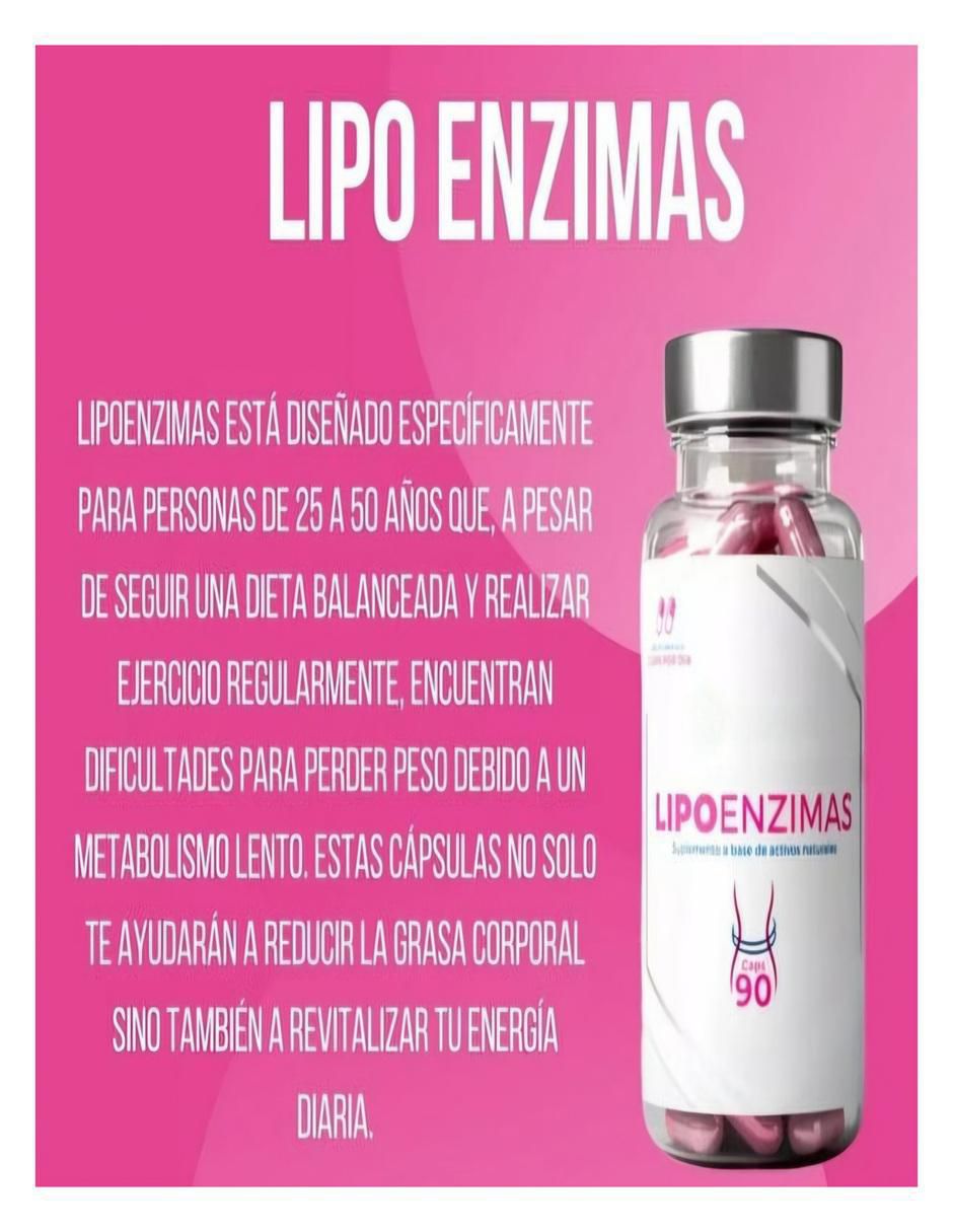 Lipoenzimas con multivitaminico de 90 cápsulas 8