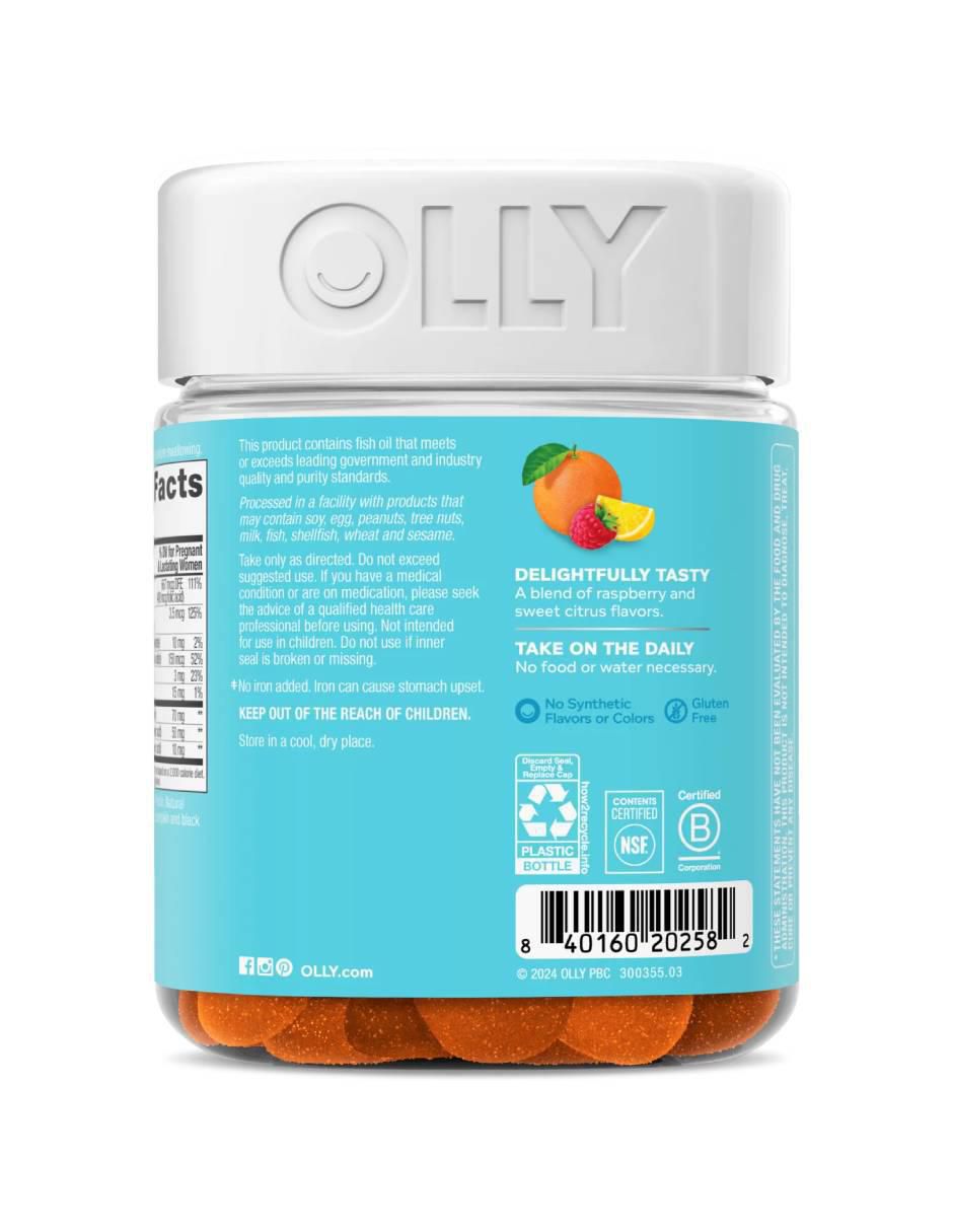 Multivitamínico prenatal Ácido Fólico + DHA 84 gomitas Vitaminas Mujer sabor Frambuesa 3