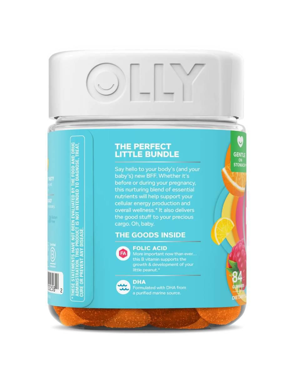 Multivitamínico prenatal Ácido Fólico + DHA 84 gomitas Vitaminas Mujer sabor Frambuesa 4