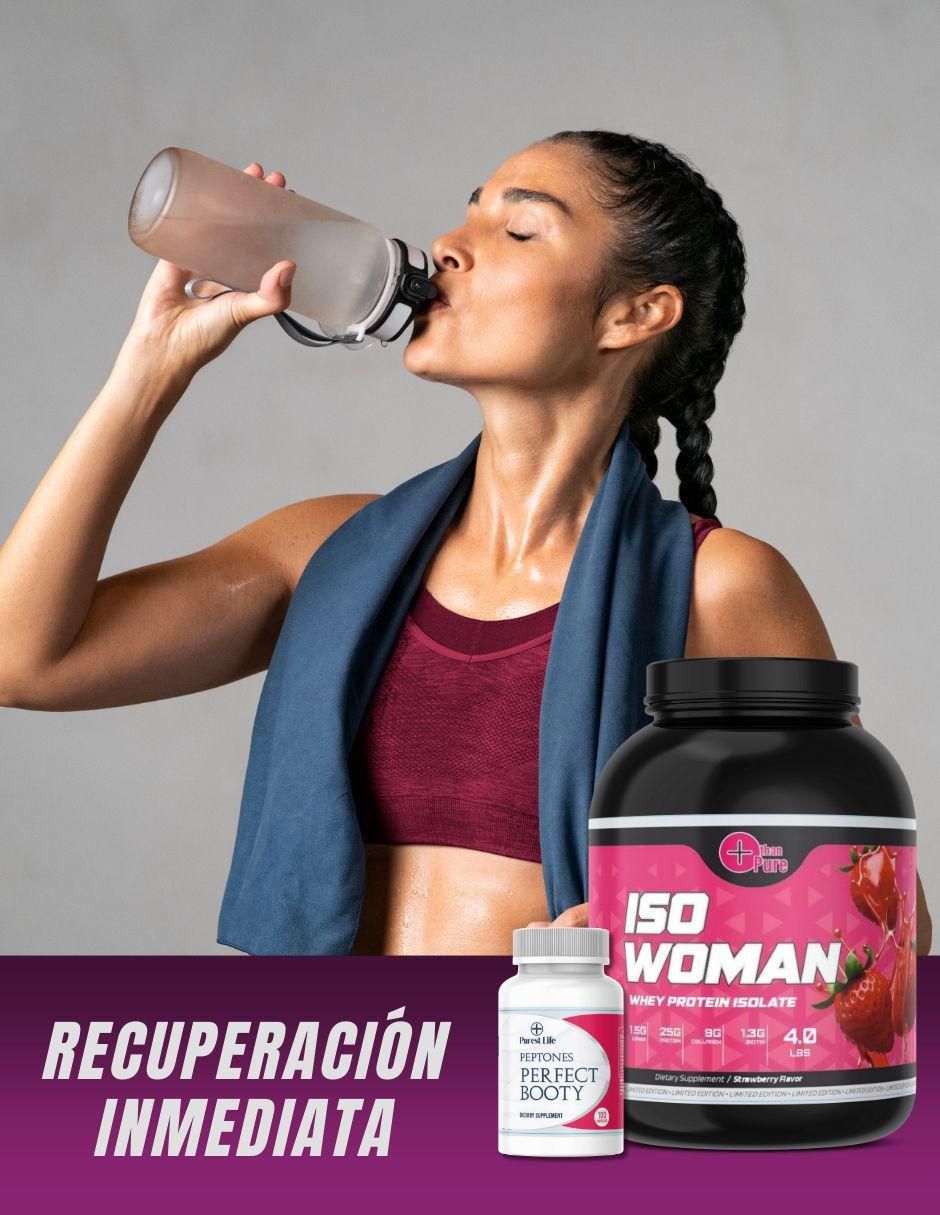 Iso Woman+Peptonas con colágeno sabor Fresa de 2.2 kg 4
