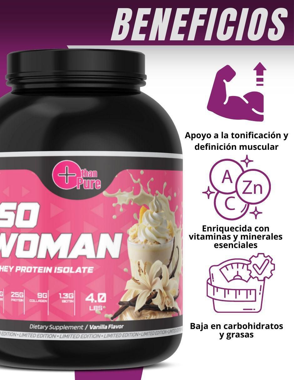 Iso Woman+Peptonas con colágeno sabor vainilla de 2.2 kg 2