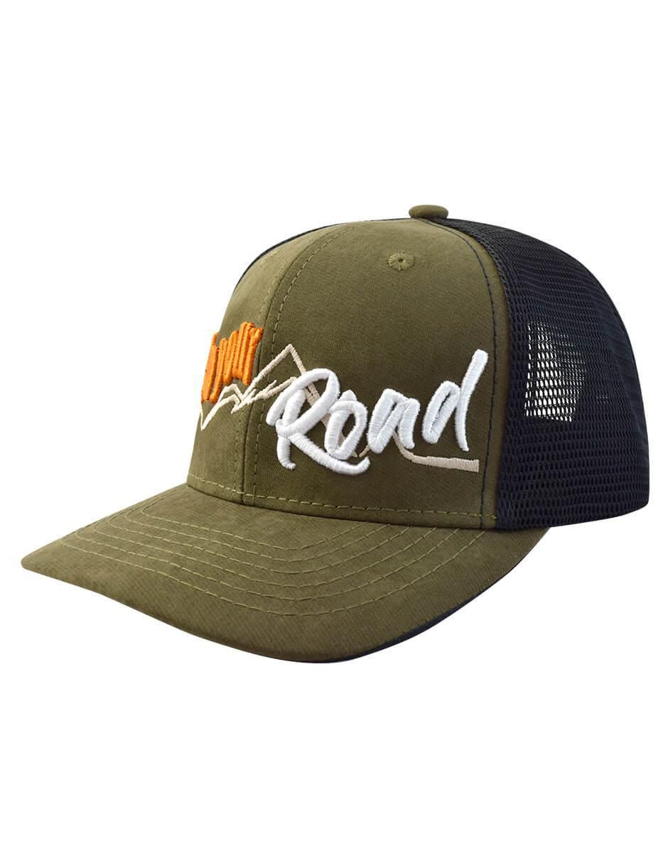 Gorra visera curva snapback casual Follow Your Road para hombre 3
