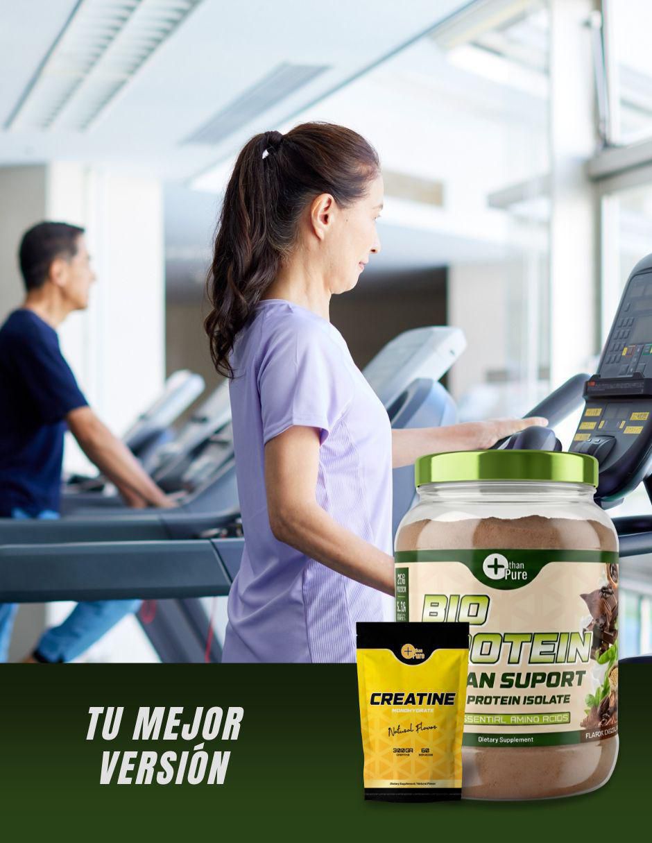 Kit creatina + Bio Protein con Proteína vegetal sabor chocolate 6