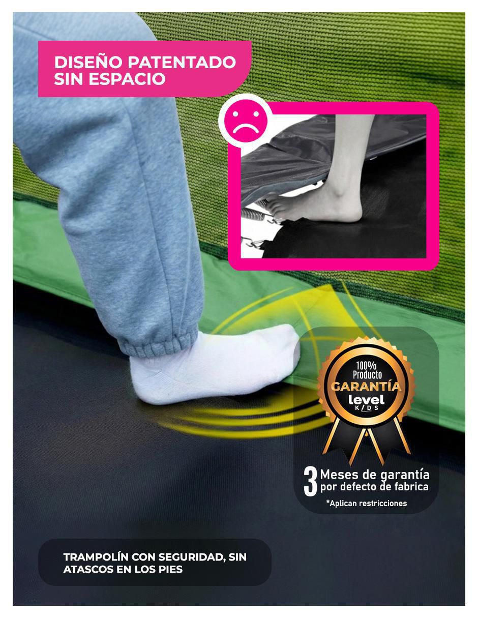 Trampolín Rectangular 10ft 8
