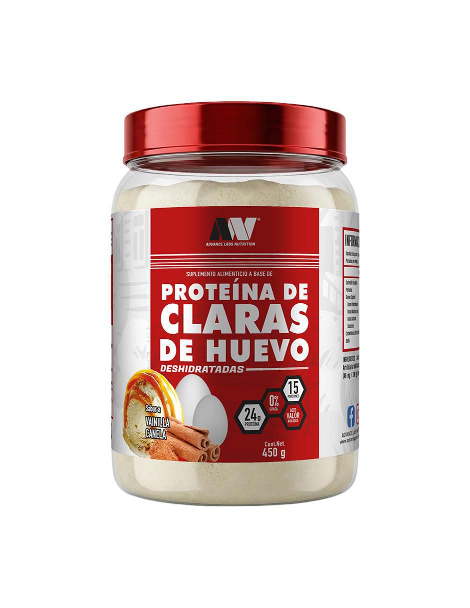 Proteina a base de claras de huevo en polvo sabor vainilla canela de 450 g