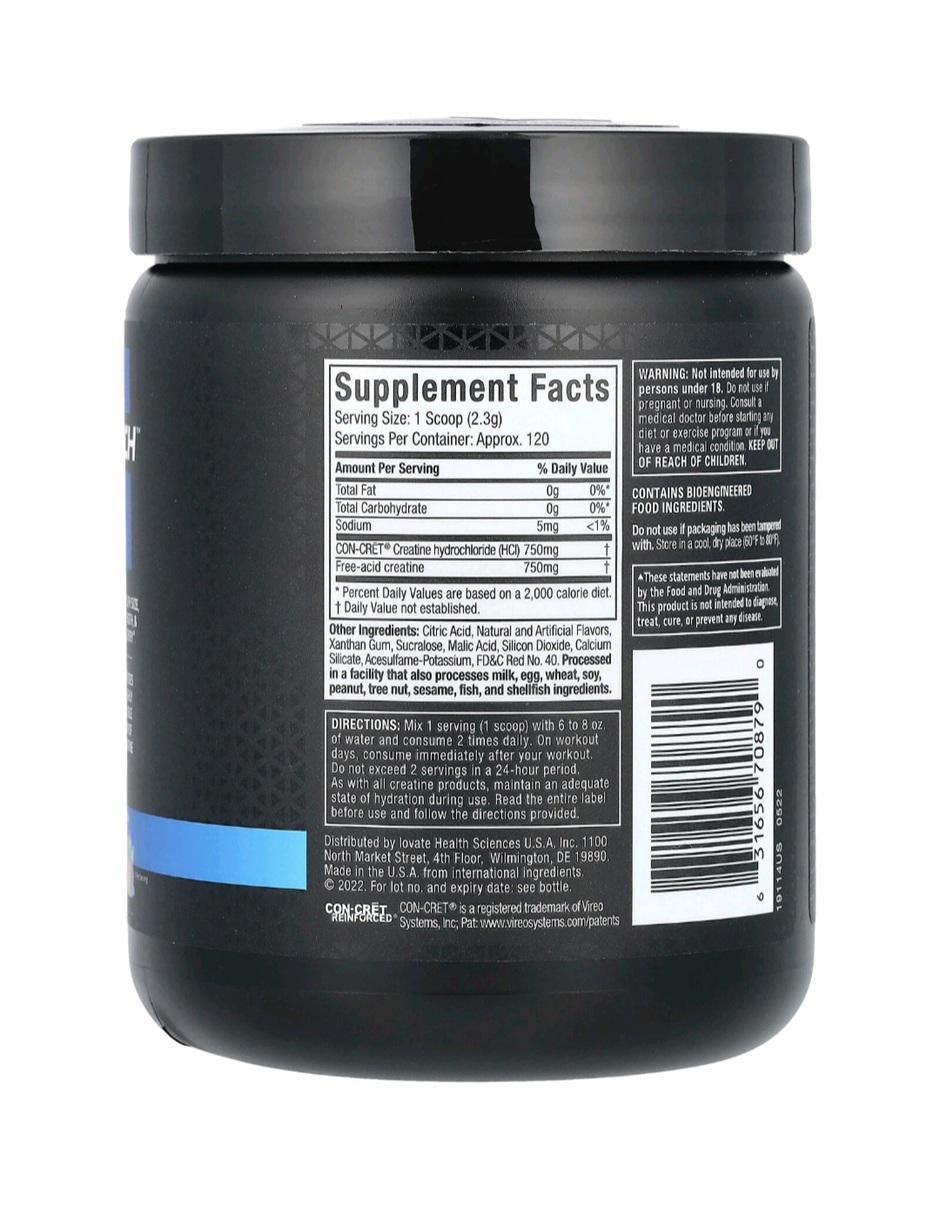 Cell Tech Creactor con creatina sabor ponche de frutas de 250 g 2